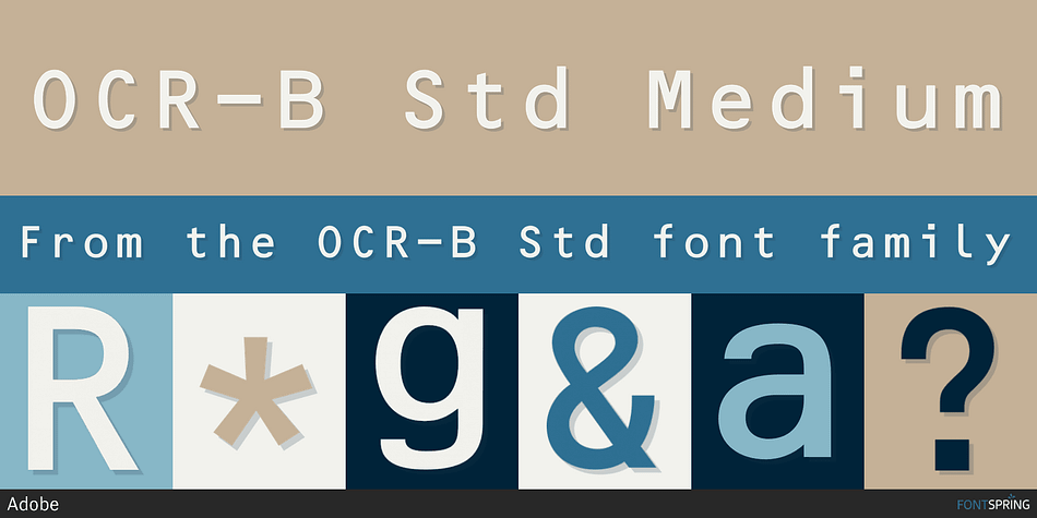 OCR-B Std Font