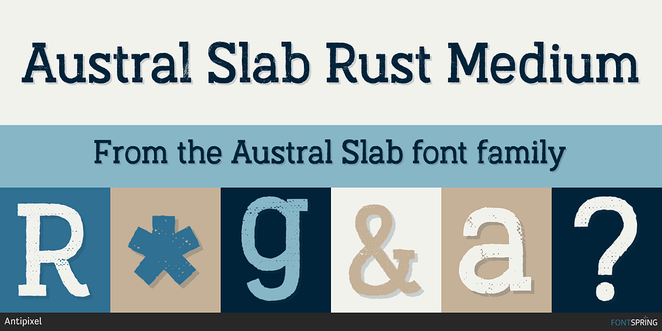 Austral Slab Rust Medium Font