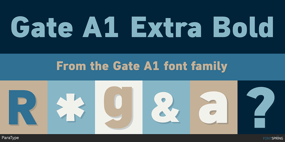 Gate A1 Extra Bold Font