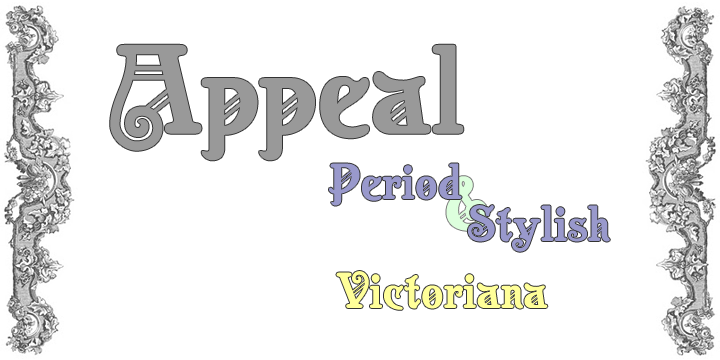 Displaying the beauty and characteristics of the AppealDT font family.