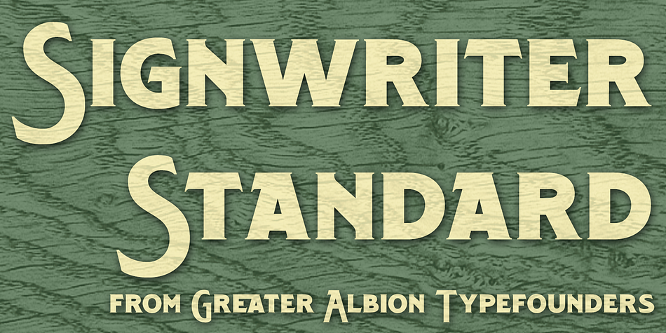 A touch of flair an distinction is given to these solid letter forms by the provision of tiny serifs.