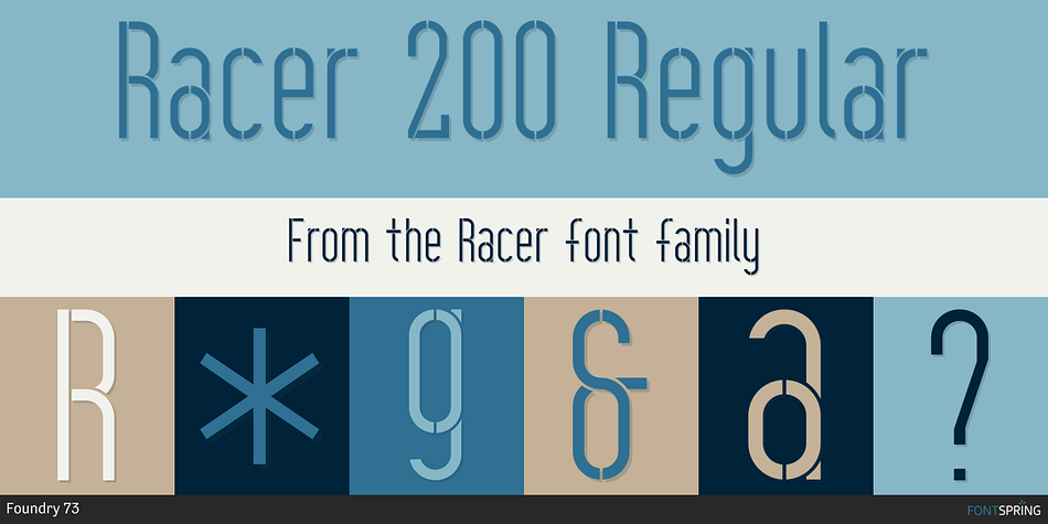 Racer 200 Regular Font