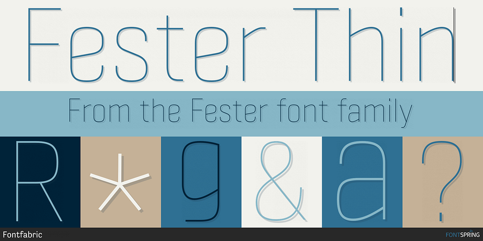 Fester Thin Font