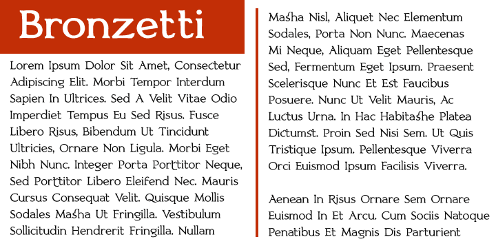 A forthcoming typographic revolution-Bronzetti has been a long term project for Greater Albion Typefounders, aimed at filling a large gap in the range of typefaces available today.