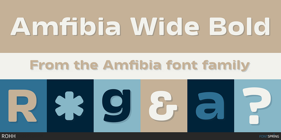 Amfibia Wide Bold Font