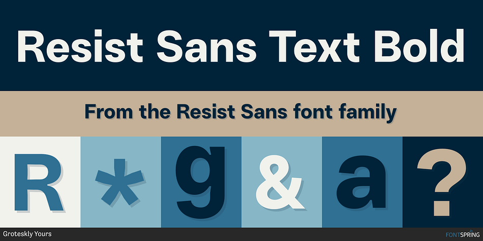 Resist Sans Text Bold Font