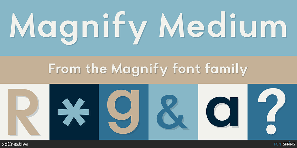Magnify Medium Font
