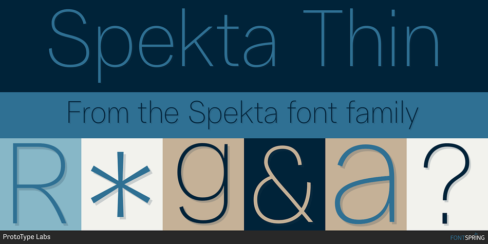 Spekta Thin Font