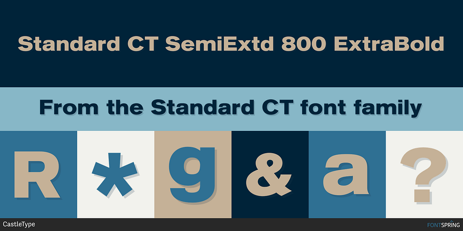 Standard CT SemiExtd 800 ExtraBold Font