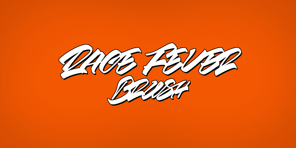 Displaying the beauty and characteristics of the Race Fever font family.