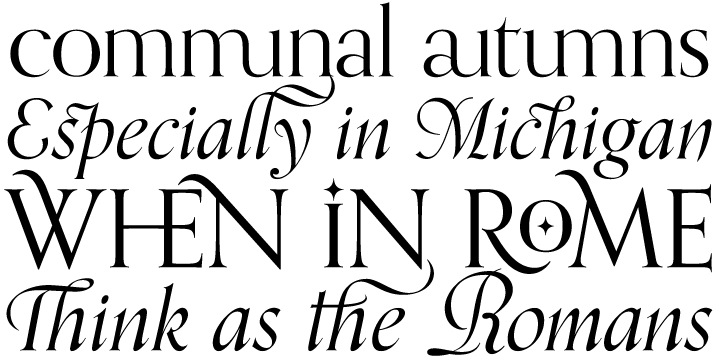 Even so, the Euphorion italic was entirely different than Orpheus in its treatment of standard sources of typographic rules and inspirations.