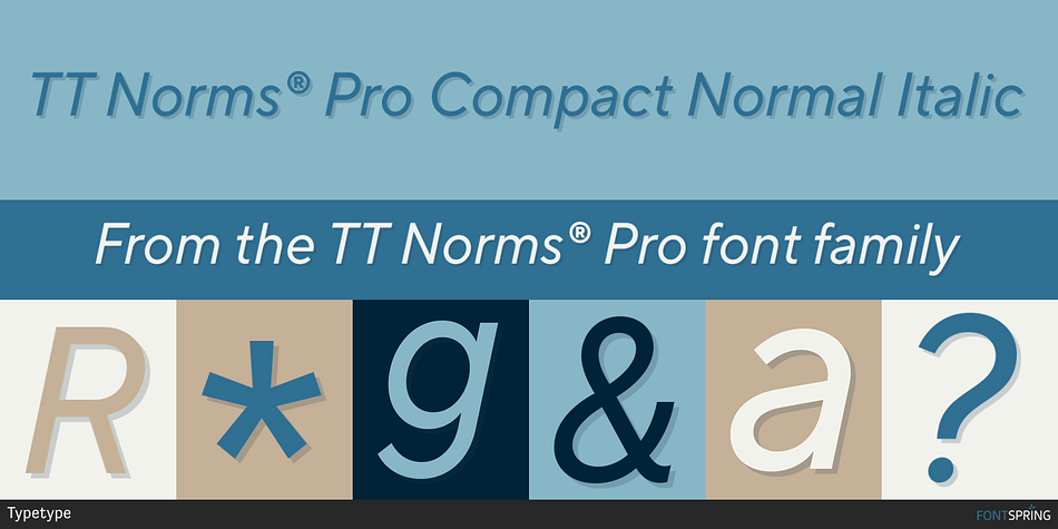 TT Norms® Pro Compact Normal Italic Font