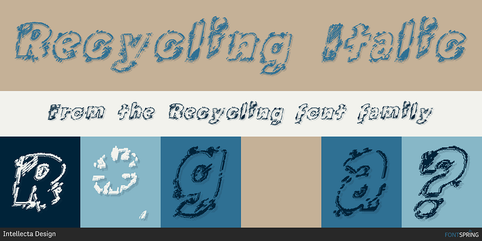 Recycling Italic Font