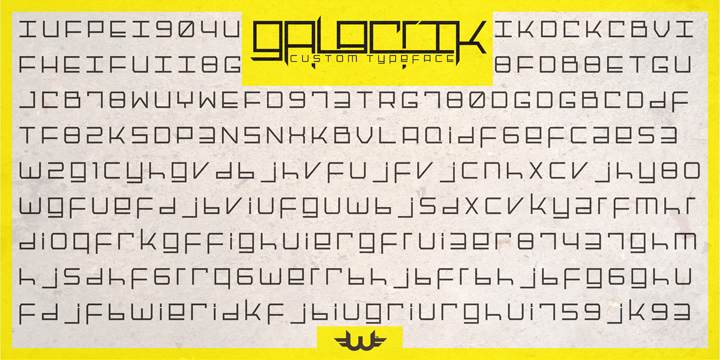 Highlighting the Galactik font family.