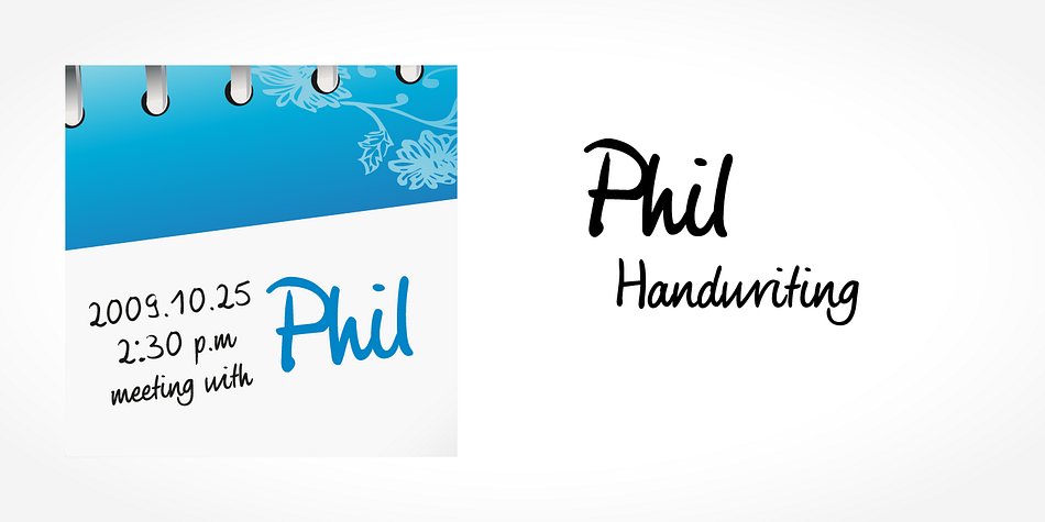 Digitized handwriting fonts are a perfect way to give documents the “very special touch”.