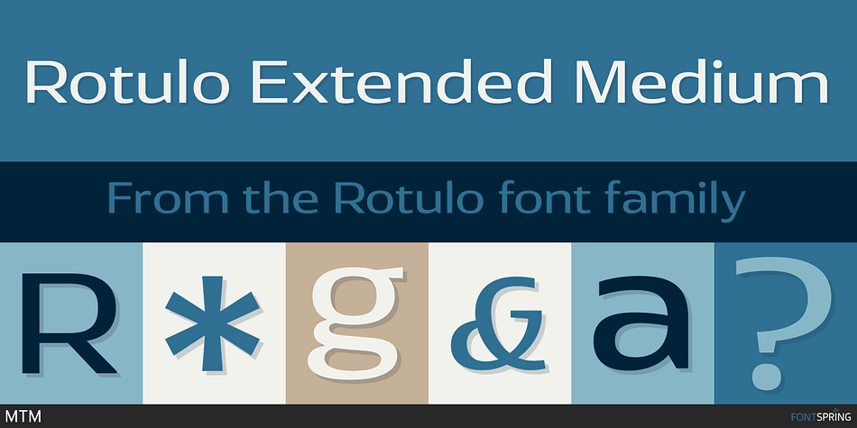 Rotulo Extended Medium Font