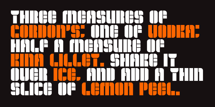 Displaying the beauty and characteristics of the OrangeRoyale font family.