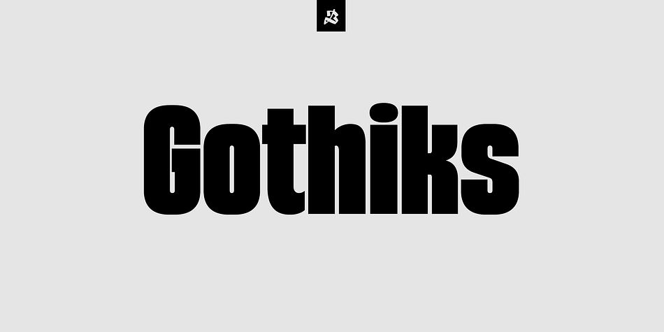 Gothiks is a narrow 6-weight display sans serif influenced by Texturas.