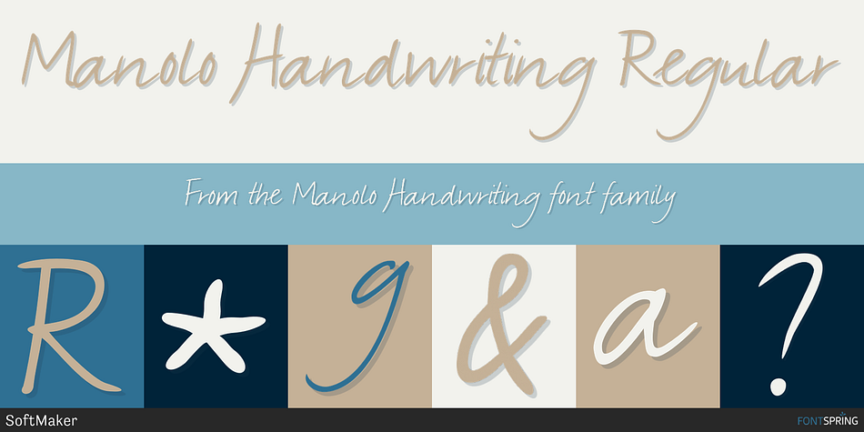 Manolo Handwriting Regular Font