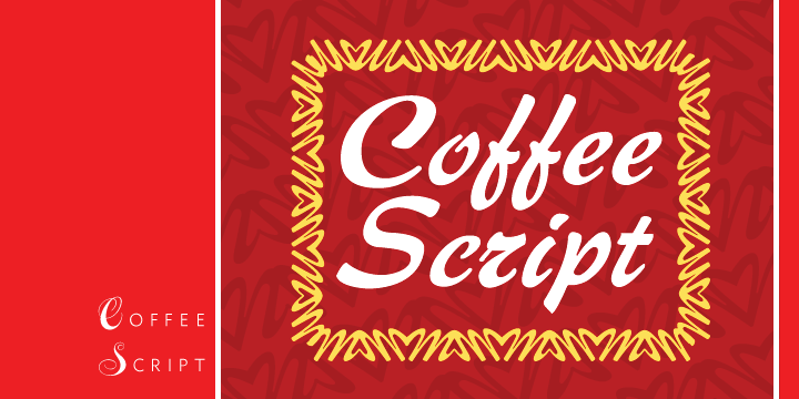 Displaying the beauty and characteristics of the Coffee Script font family.