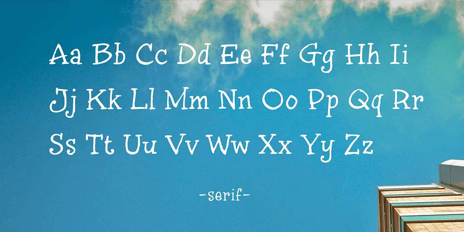 Inkydoo font family sample image.