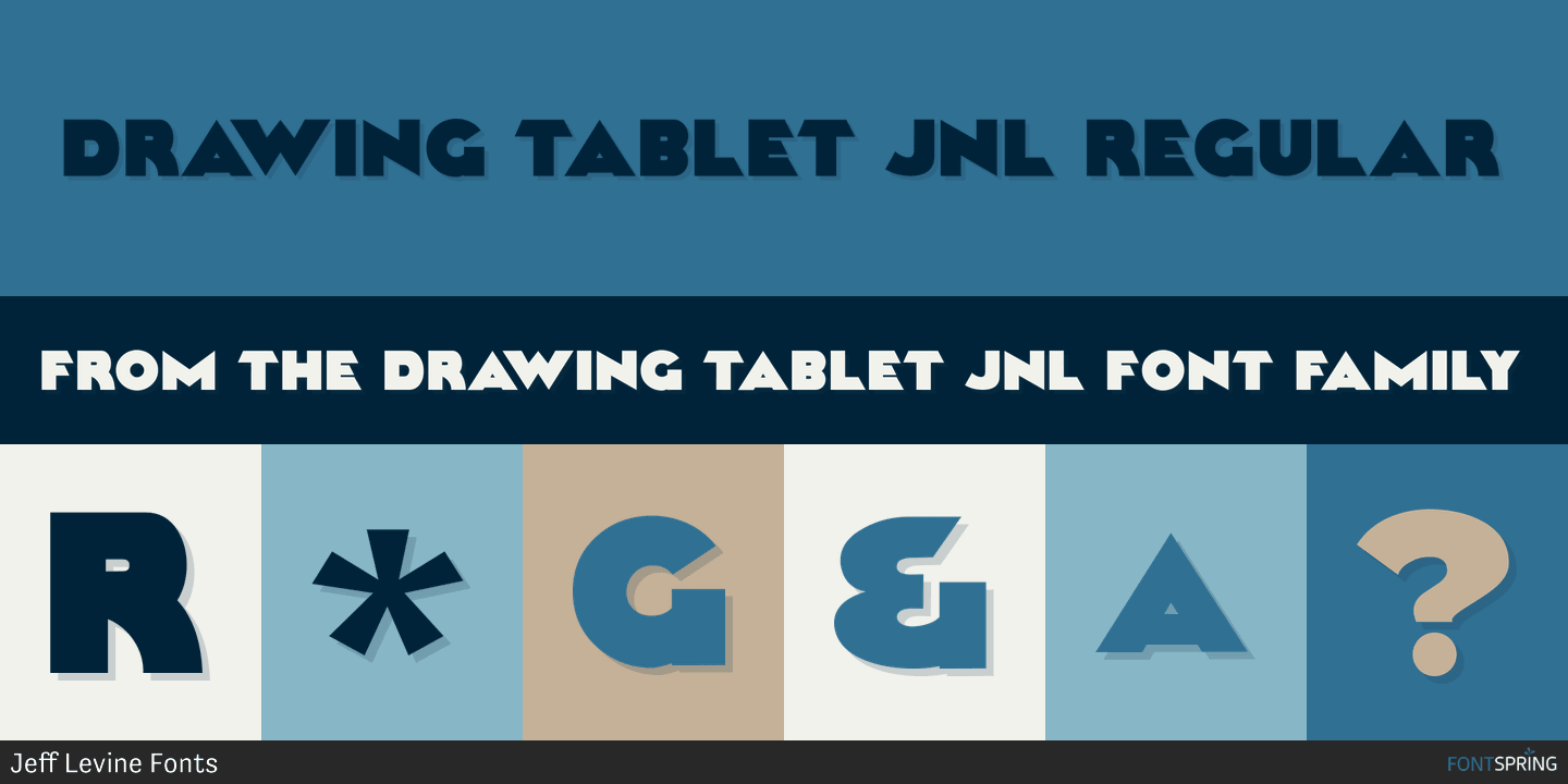 Drawing Tablet JNL Font