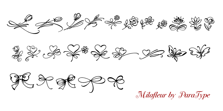 Milafleur contains more than 60 pictures mostly flowers which define the origin of its name.