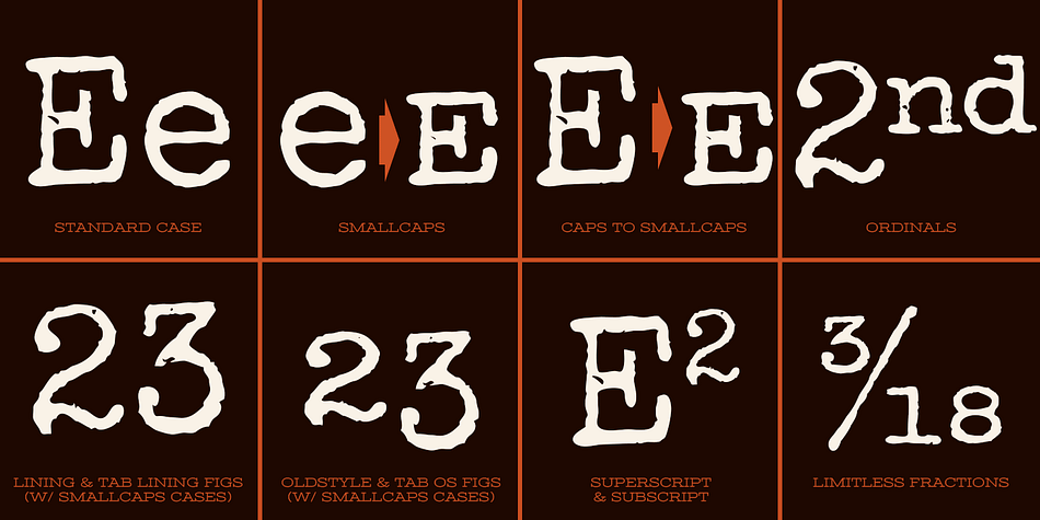 The SmallCaps and extensive figure sets add a more serious note to the nature of the typeface.