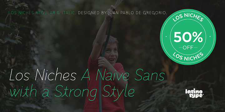 Los Niches font family by Latinotype