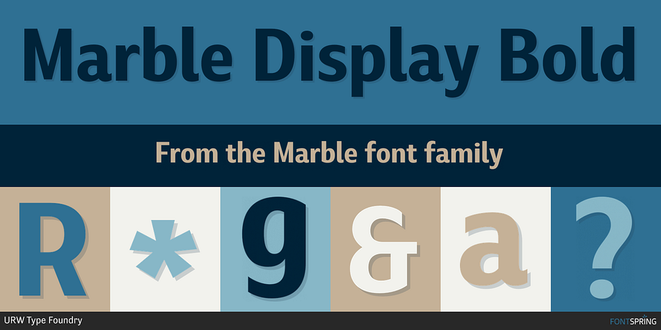 Marble Display Bold Font