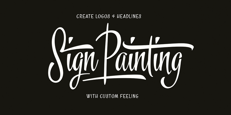 Frost font family sample image.