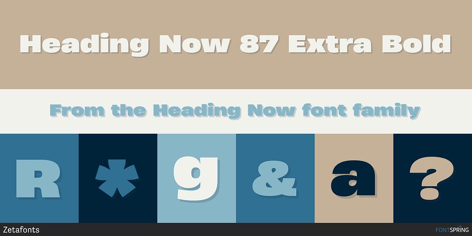 Heading Now 87 Extra Bold Font