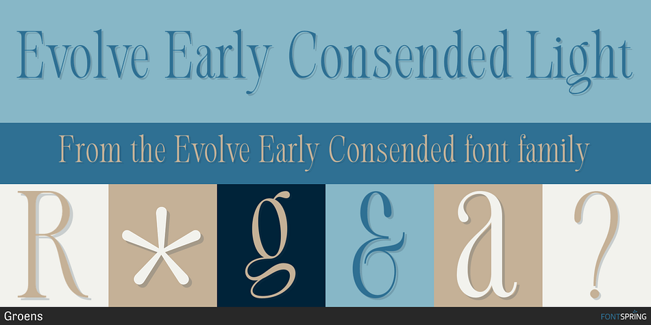 Evolve Early Consended Light Font