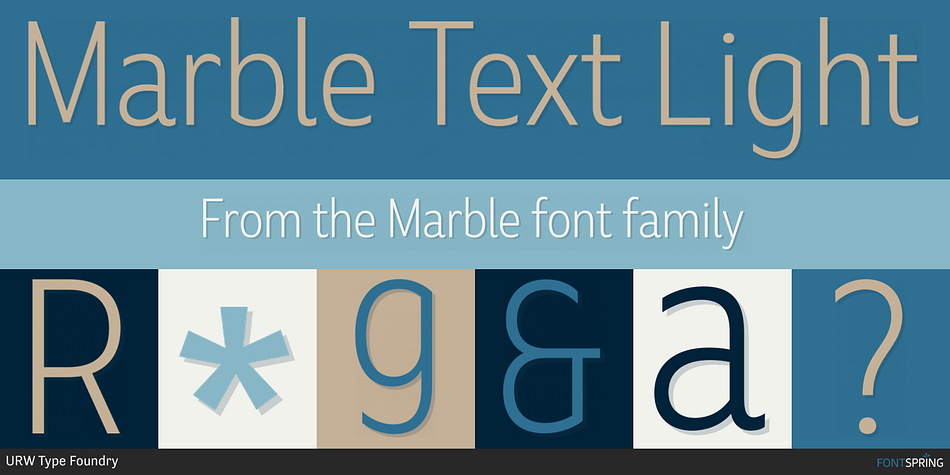 Marble Text Light Font