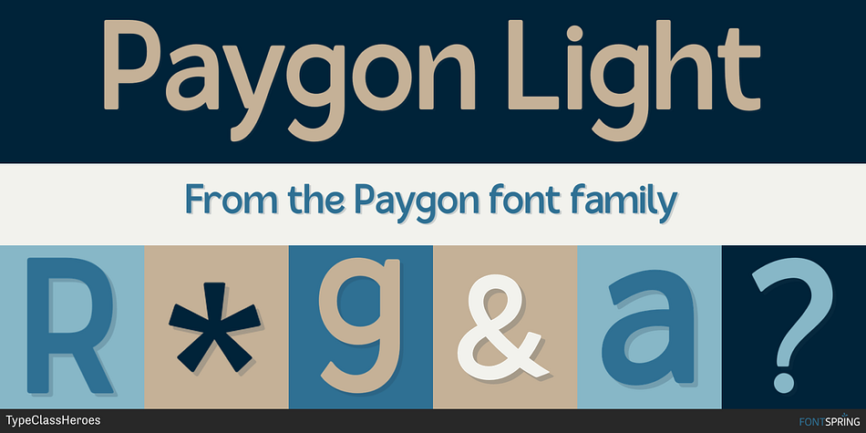 Paygon Light Font