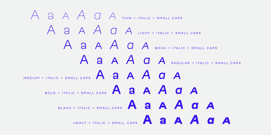 Highlighting the Modernica font family.