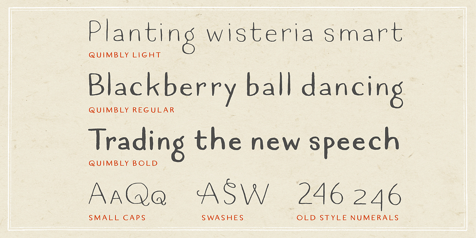 Warm, balanced letters pair very well with just about every modern calligraphy typeface.