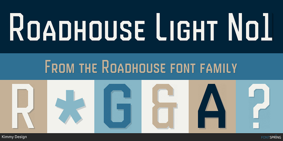 Roadhouse Light No1 Font
