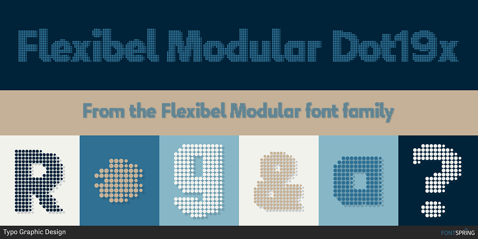 Flexibel Modular Dot19x Font