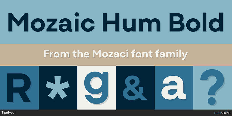 Mozaic Hum Bold Font