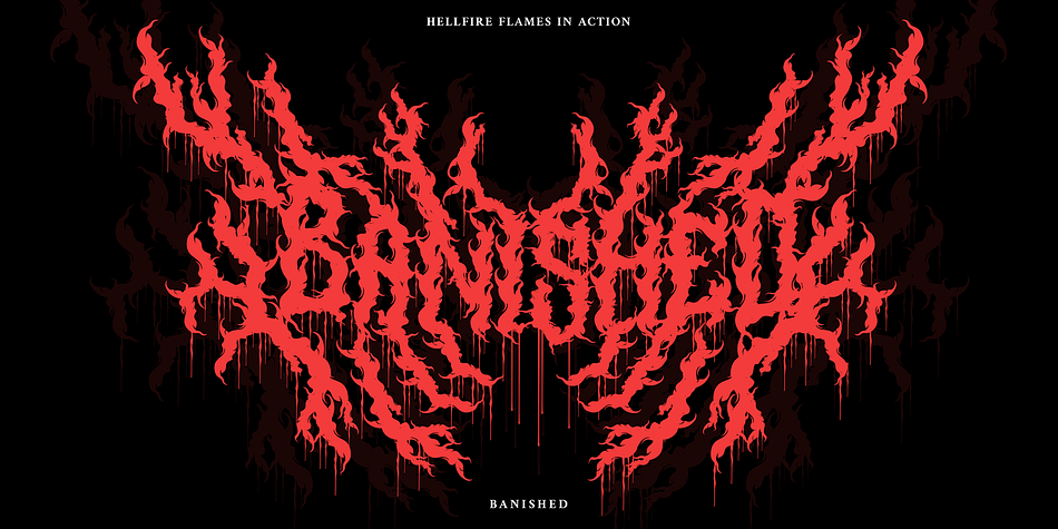 Hellfire Flames Font