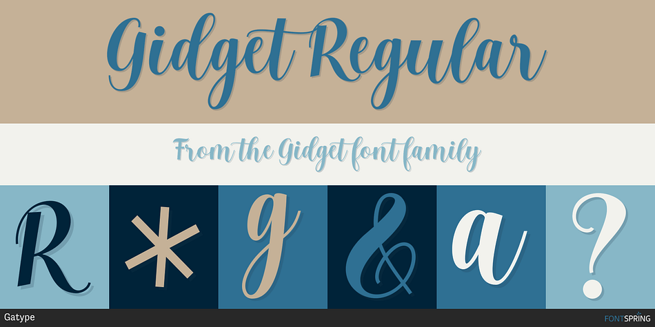 Gidget Regular Font