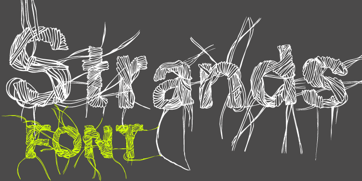Strands is a carefully ink drawn font that grows on you.