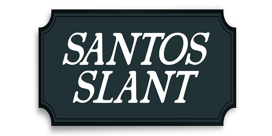 Santerios Santos is a a seven font family.