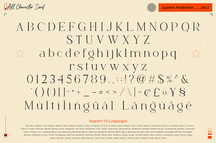 Against Perfection Font