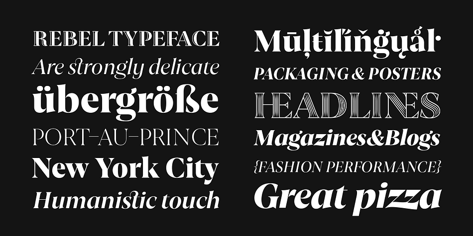 Joane font family sample image.