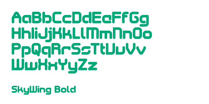 Highlighting the SkyWing font family.