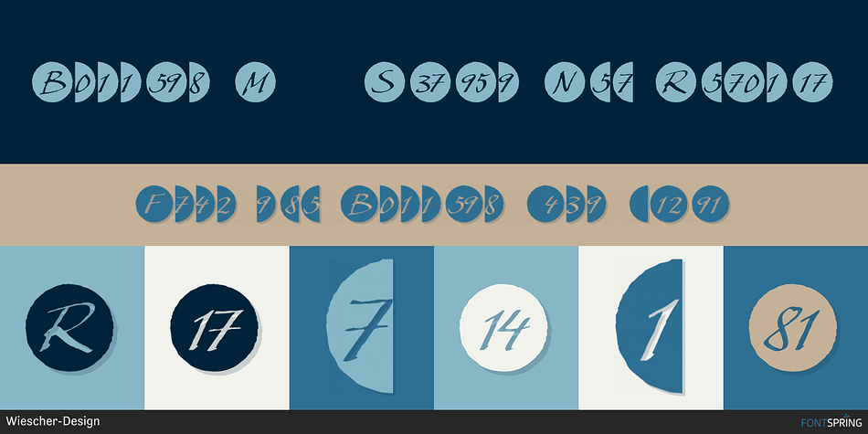 Bullets My Script Neg Regular Font