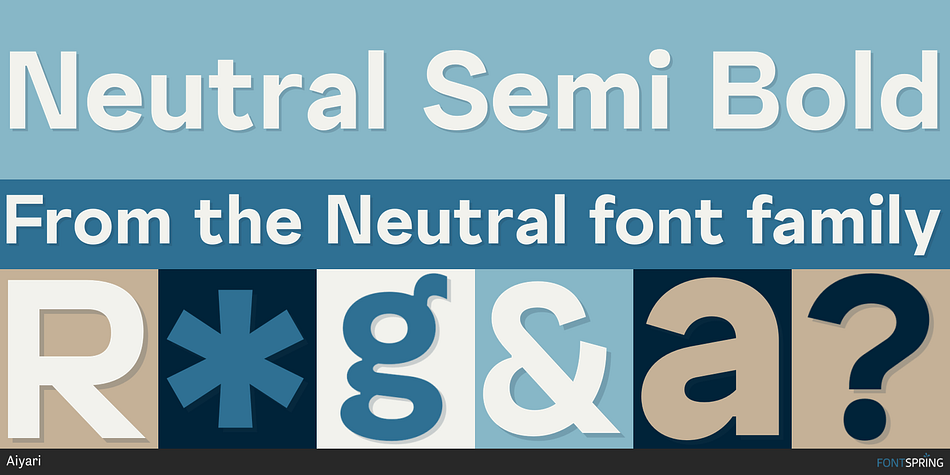 Neutral Semi Bold Font