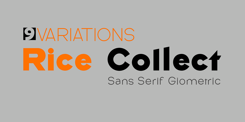 Rice Collect Font
